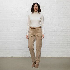 SILX Suede Cargo Pants 4 Camel